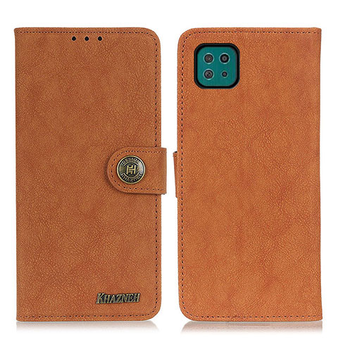 Funda de Cuero Cartera con Soporte Carcasa A01D para Samsung Galaxy A22s 5G Marron