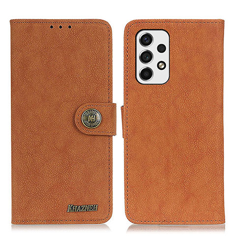 Funda de Cuero Cartera con Soporte Carcasa A01D para Samsung Galaxy A53 5G Marron