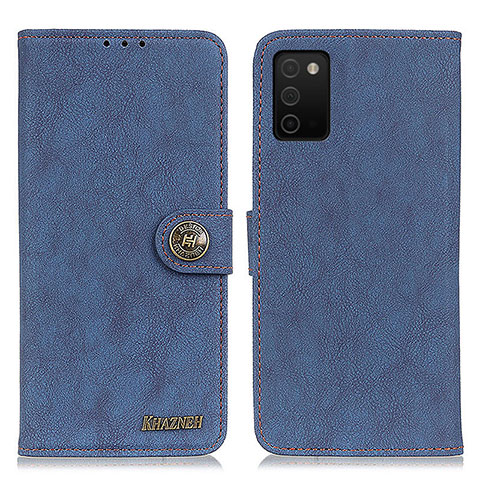 Funda de Cuero Cartera con Soporte Carcasa A01D para Samsung Galaxy M02s Azul