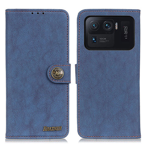 Funda de Cuero Cartera con Soporte Carcasa A01D para Xiaomi Mi 11 Ultra 5G Azul