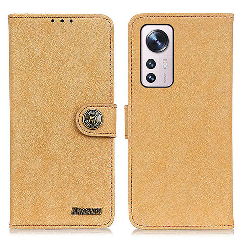 Funda de Cuero Cartera con Soporte Carcasa A01D para Xiaomi Mi 12 5G Oro