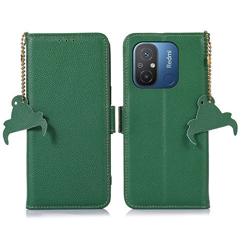 Funda de Cuero Cartera con Soporte Carcasa A01D para Xiaomi Redmi 11A 4G Verde