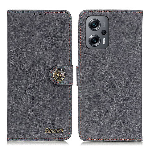 Funda de Cuero Cartera con Soporte Carcasa A01D para Xiaomi Redmi Note 12 Turbo 5G Negro