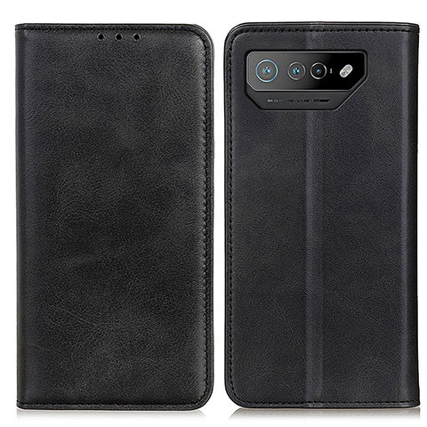 Funda de Cuero Cartera con Soporte Carcasa A02D para Asus ROG Phone 7 Pro Negro