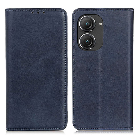 Funda de Cuero Cartera con Soporte Carcasa A02D para Asus Zenfone 9 Azul