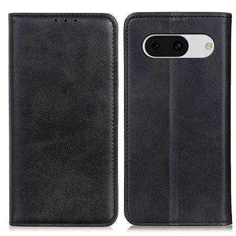 Funda de Cuero Cartera con Soporte Carcasa A02D para Google Pixel 8a 5G Negro