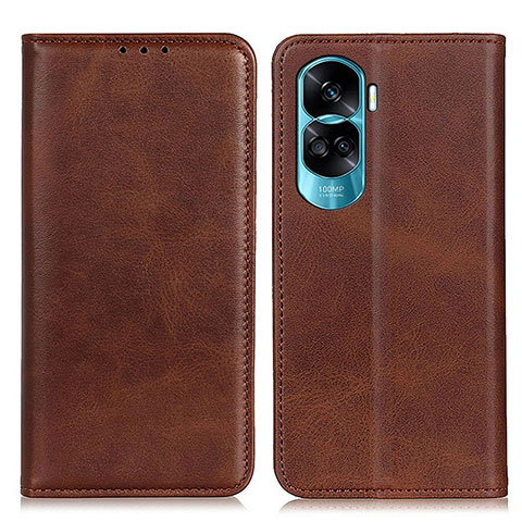 Funda de Cuero Cartera con Soporte Carcasa A02D para Huawei Honor 90 Lite 5G Marron