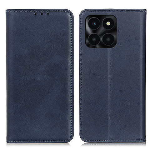 Funda de Cuero Cartera con Soporte Carcasa A02D para Huawei Honor X6a Azul