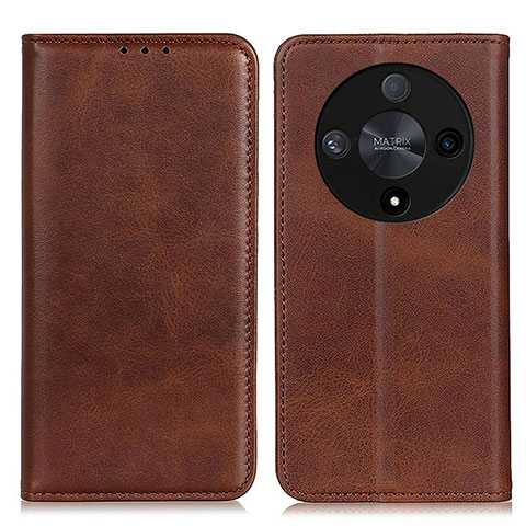 Funda de Cuero Cartera con Soporte Carcasa A02D para Huawei Honor X9b 5G Marron