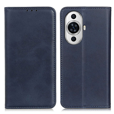 Funda de Cuero Cartera con Soporte Carcasa A02D para Huawei Nova 11 Azul