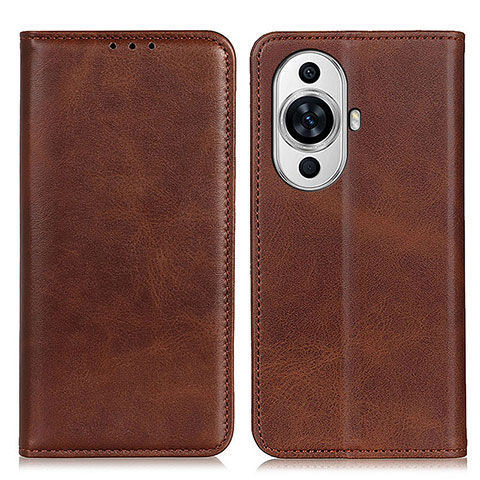 Funda de Cuero Cartera con Soporte Carcasa A02D para Huawei Nova 11 Marron