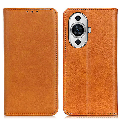 Funda de Cuero Cartera con Soporte Carcasa A02D para Huawei Nova 11 Marron Claro