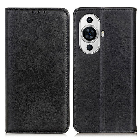 Funda de Cuero Cartera con Soporte Carcasa A02D para Huawei Nova 11 Negro