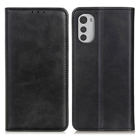 Funda de Cuero Cartera con Soporte Carcasa A02D para Motorola Moto E32s Negro