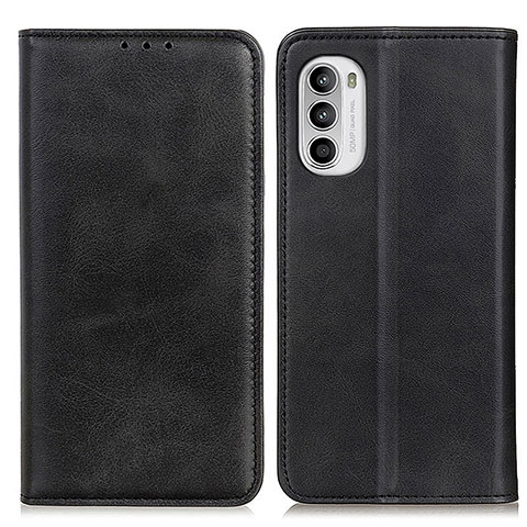 Funda de Cuero Cartera con Soporte Carcasa A02D para Motorola Moto Edge (2022) 5G Negro