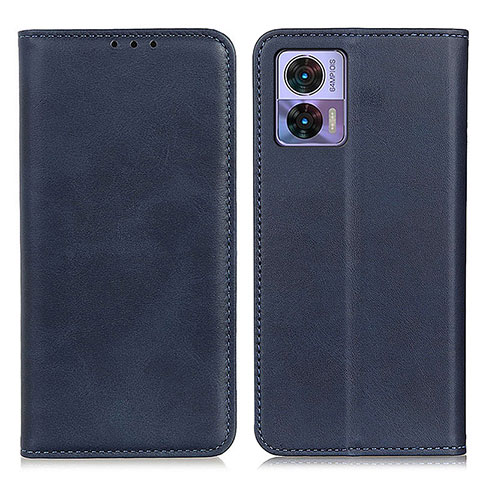 Funda de Cuero Cartera con Soporte Carcasa A02D para Motorola Moto Edge 30 Lite 5G Azul