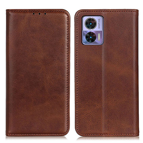 Funda de Cuero Cartera con Soporte Carcasa A02D para Motorola Moto Edge 30 Neo 5G Marron