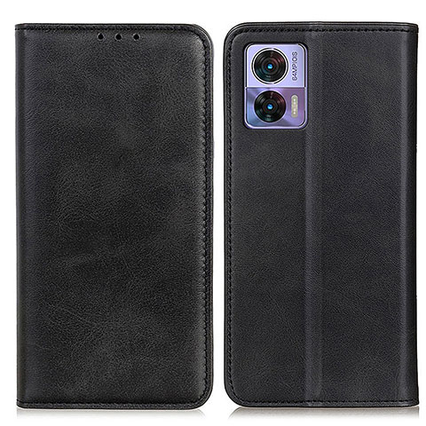 Funda de Cuero Cartera con Soporte Carcasa A02D para Motorola Moto Edge 30 Neo 5G Negro