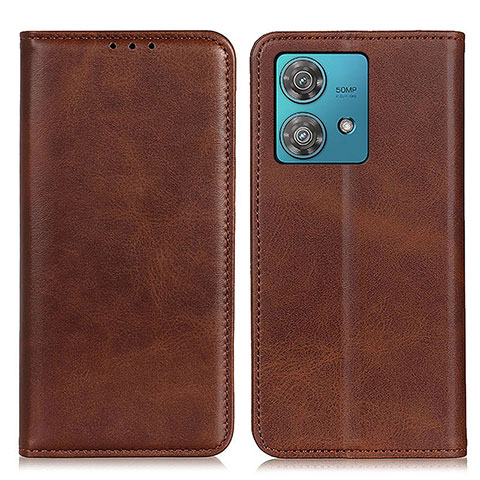 Funda de Cuero Cartera con Soporte Carcasa A02D para Motorola Moto Edge 40 Neo 5G Marron