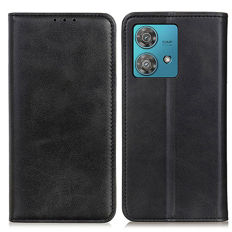 Funda de Cuero Cartera con Soporte Carcasa A02D para Motorola Moto Edge 40 Neo 5G Negro