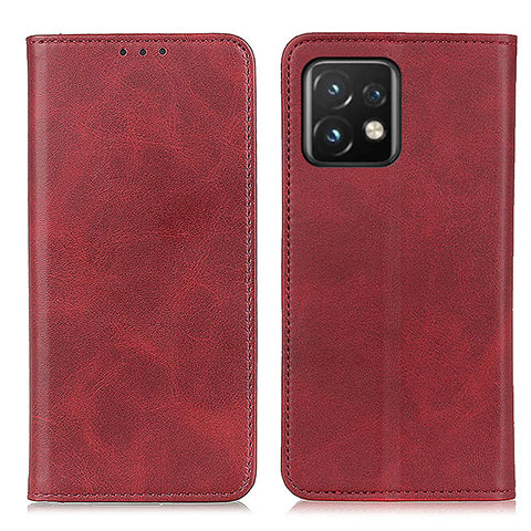 Funda de Cuero Cartera con Soporte Carcasa A02D para Motorola Moto Edge Plus (2023) 5G Rojo