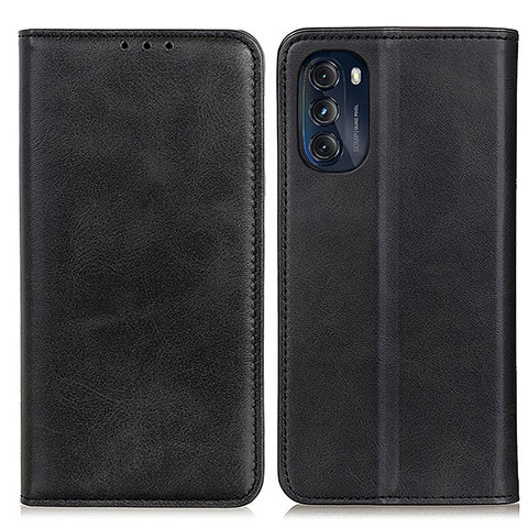 Funda de Cuero Cartera con Soporte Carcasa A02D para Motorola Moto G 5G (2022) Negro