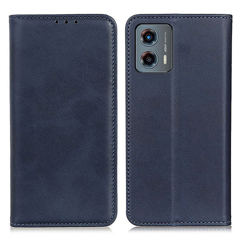 Funda de Cuero Cartera con Soporte Carcasa A02D para Motorola Moto G 5G (2023) Azul