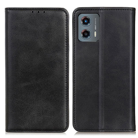 Funda de Cuero Cartera con Soporte Carcasa A02D para Motorola Moto G 5G (2023) Negro