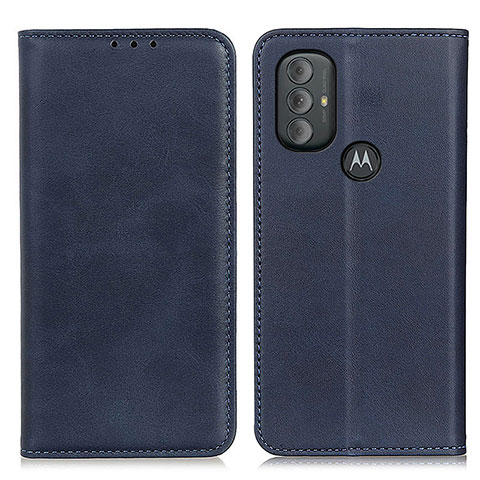 Funda de Cuero Cartera con Soporte Carcasa A02D para Motorola Moto G Play (2023) Azul