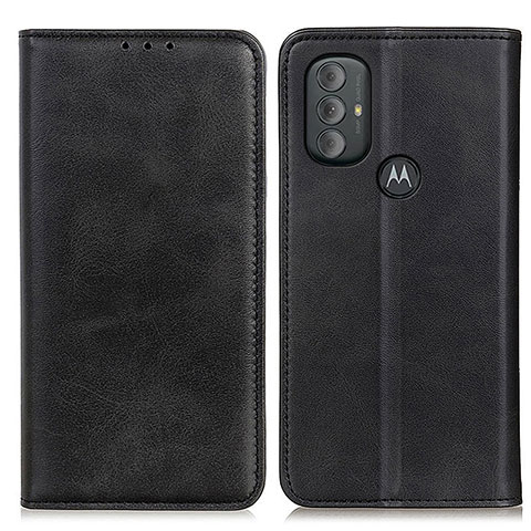 Funda de Cuero Cartera con Soporte Carcasa A02D para Motorola Moto G Play (2023) Negro