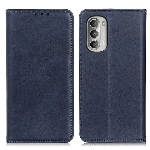 Funda de Cuero Cartera con Soporte Carcasa A02D para Motorola Moto G Stylus (2022) 4G Azul