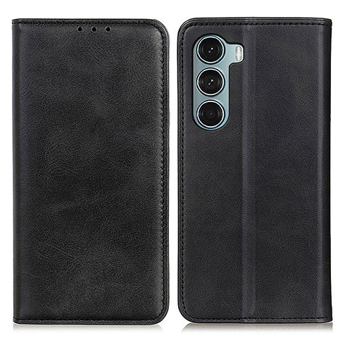 Funda de Cuero Cartera con Soporte Carcasa A02D para Motorola Moto G200 5G Negro