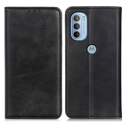 Funda de Cuero Cartera con Soporte Carcasa A02D para Motorola Moto G31 Negro