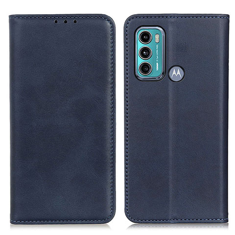 Funda de Cuero Cartera con Soporte Carcasa A02D para Motorola Moto G40 Fusion Azul