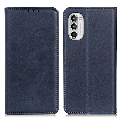 Funda de Cuero Cartera con Soporte Carcasa A02D para Motorola MOTO G52 Azul