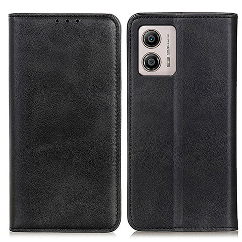 Funda de Cuero Cartera con Soporte Carcasa A02D para Motorola Moto G53 5G Negro