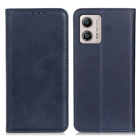 Funda de Cuero Cartera con Soporte Carcasa A02D para Motorola Moto G53j 5G Azul