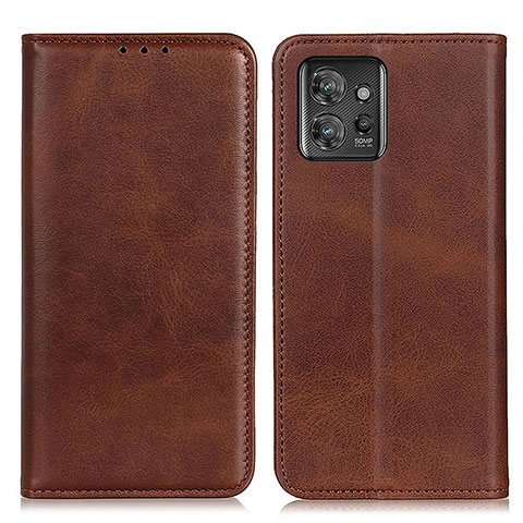 Funda de Cuero Cartera con Soporte Carcasa A02D para Motorola ThinkPhone 5G Marron