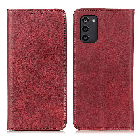 Funda de Cuero Cartera con Soporte Carcasa A02D para Nokia G100 Rojo