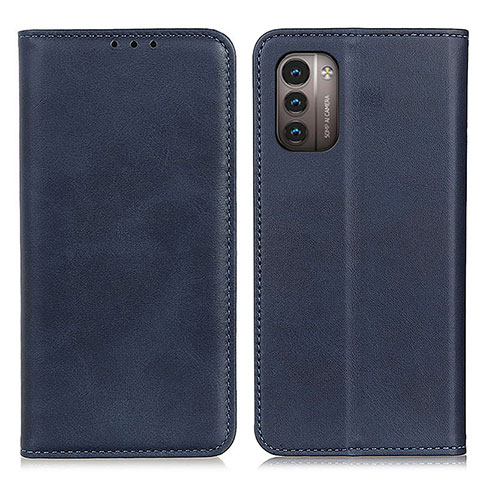 Funda de Cuero Cartera con Soporte Carcasa A02D para Nokia G11 Azul