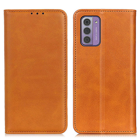 Funda de Cuero Cartera con Soporte Carcasa A02D para Nokia G310 5G Marron Claro