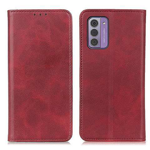 Funda de Cuero Cartera con Soporte Carcasa A02D para Nokia G310 5G Rojo