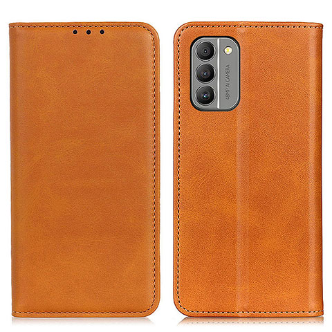 Funda de Cuero Cartera con Soporte Carcasa A02D para Nokia G400 5G Marron Claro