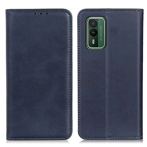 Funda de Cuero Cartera con Soporte Carcasa A02D para Nokia XR21 Azul