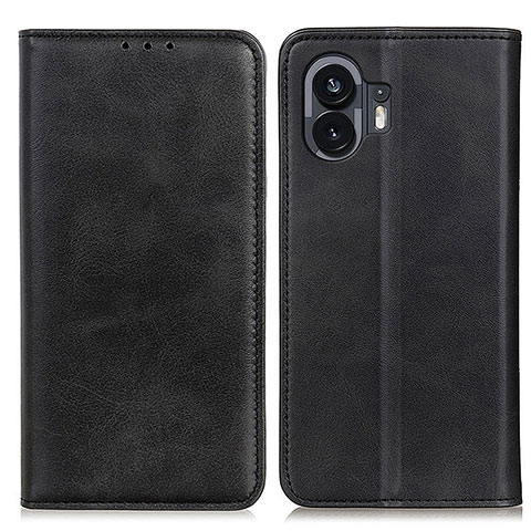 Funda de Cuero Cartera con Soporte Carcasa A02D para Nothing Phone 2 Negro