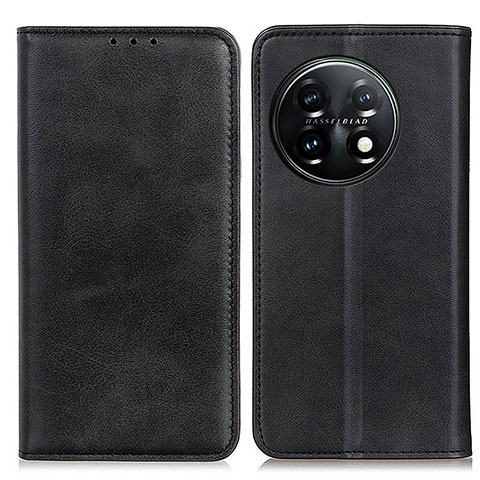 Funda de Cuero Cartera con Soporte Carcasa A02D para OnePlus 11 5G Negro