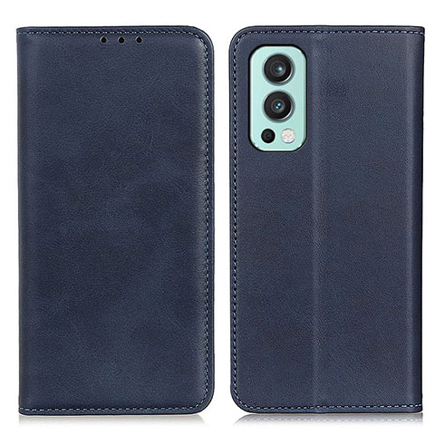 Funda de Cuero Cartera con Soporte Carcasa A02D para OnePlus Nord 2 5G Azul