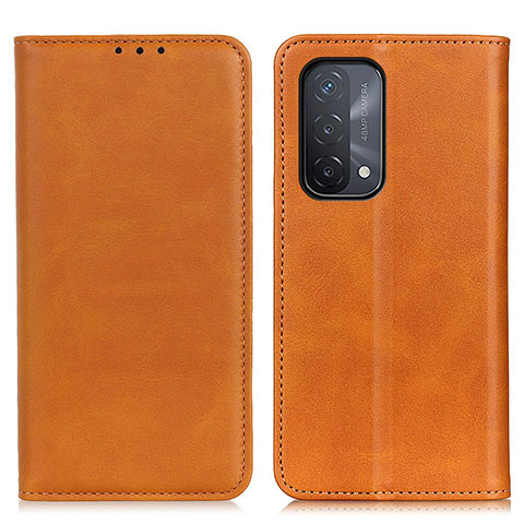 Funda de Cuero Cartera con Soporte Carcasa A02D para OnePlus Nord N200 5G Marron Claro