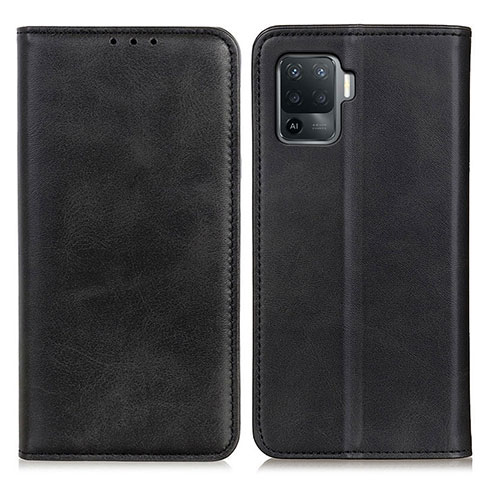 Funda de Cuero Cartera con Soporte Carcasa A02D para Oppo A94 4G Negro