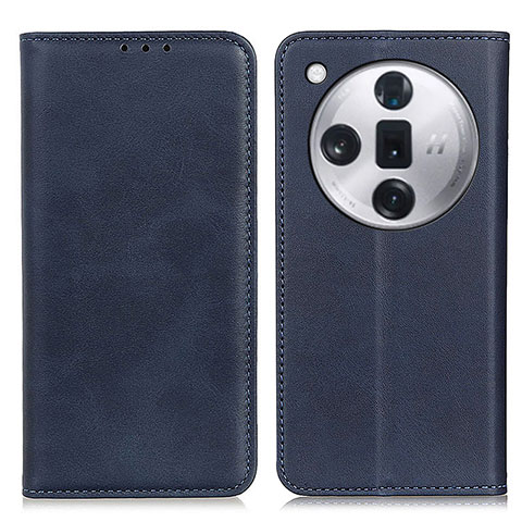 Funda de Cuero Cartera con Soporte Carcasa A02D para Oppo Find X7 Ultra 5G Azul